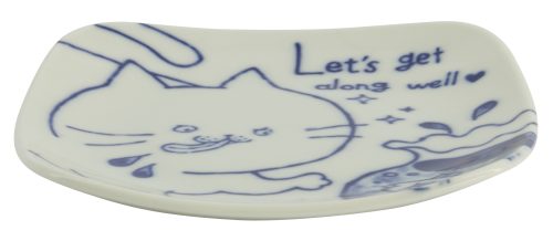 Tokyo Design Studio - Neko Maruke - Cat Plate - 14.3x2cm