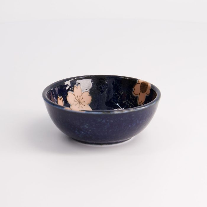 Tokyo Design Studio - Sakura - Kom - Navy - 8.6x3.6cm