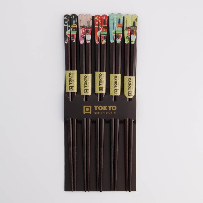 Tokyo Design Studio - Chopstick - Giftset/5 - Temples