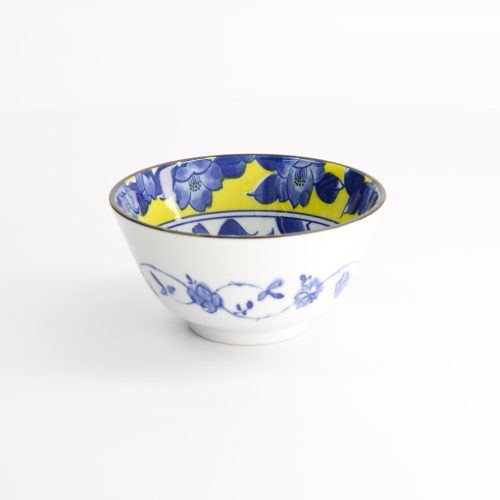 Tokyo Design Studio - Tsubaki - Rijstkom - Geel/Blauw - 12x6.4cm