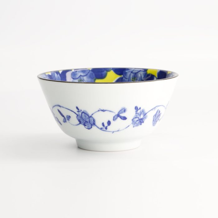 Tokyo Design Studio - Tsubaki - Rijstkom - Geel/Blauw - 12x6.4cm