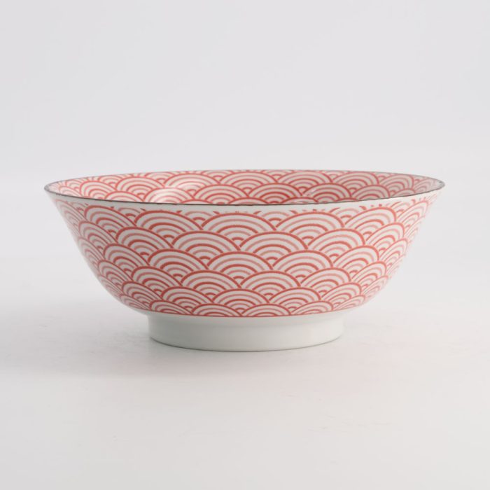 Tokyo Design Studio - Kawaii - Lucky Cat - Neko - Ramen Bowl - Rood - 19.7x7cm - 1000ml