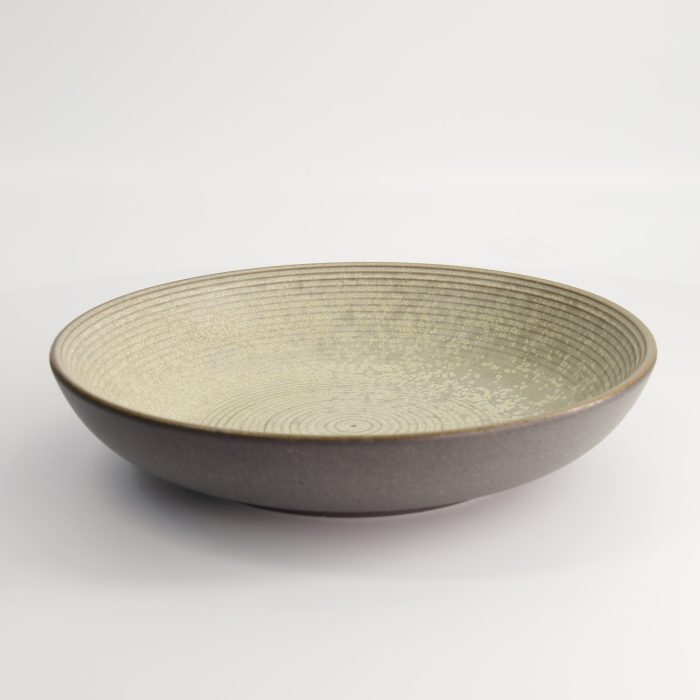 Tokyo Design Studio - Gold Sand Grey Shallow schaal - 26x5cm