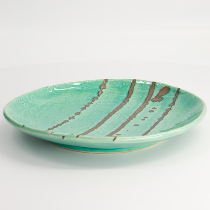 Tokyo Design Studio - Yamasaku - Turquoise - Rond Bord - 23x3cm