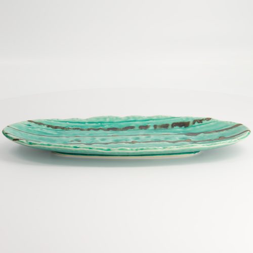 Tokyo Design Studio - Yamasaku - Turquoise - Ovaal Bord - 33x13.5x2cm