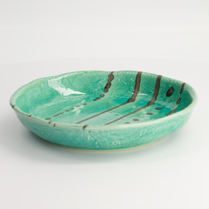 Tokyo Design Studio - Yamasaku - Turquoise - Ondiep Bord - 21.5x3.5cm